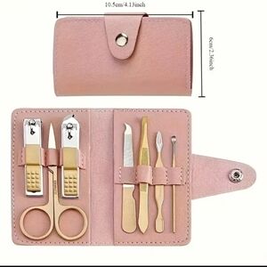Manicure Pedicure Tool Set With Portable Travel Case